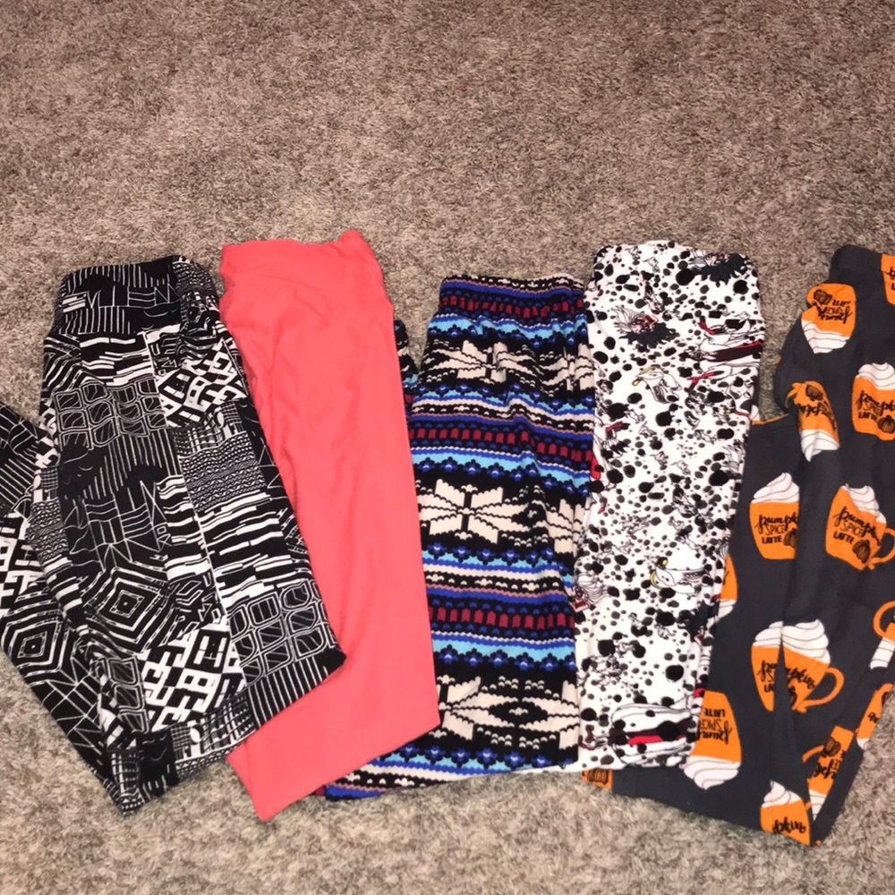 SET OF 5 lulaRoe/agnes&dora leggings